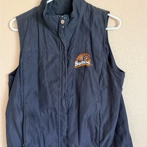 Antigua Women's Black Vest, Oregon State
